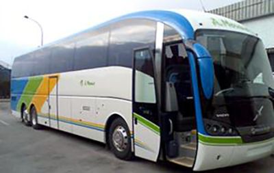 Autocares Muñoz García Autobús blanco grande